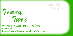 timea turi business card